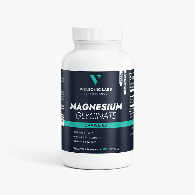 Vitasonic Labs Magnesium Glycinate supplement capsules