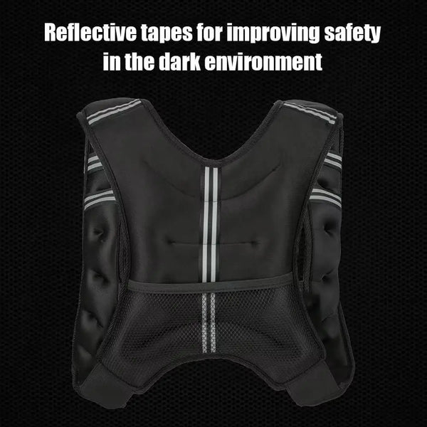 Reflective Weighted Vest for Fitness