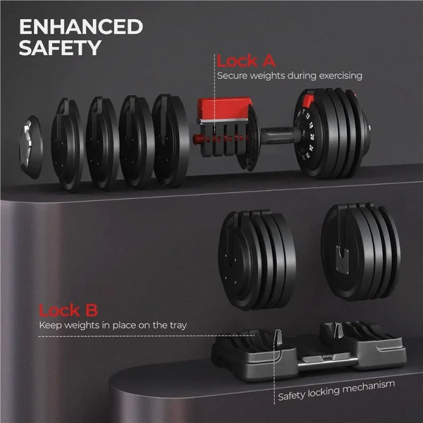 Renwick QuickAdjust Dumbbell Set