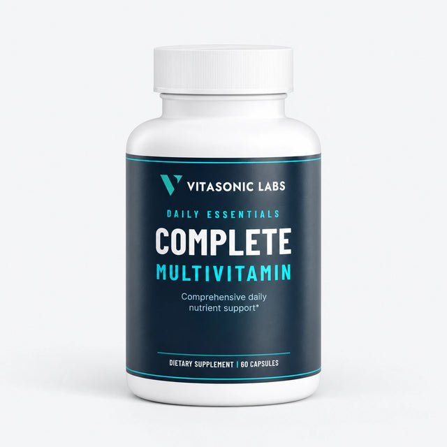 Vitasonic Labs Complete Multivitamin — front product packshot on a pale neutral background