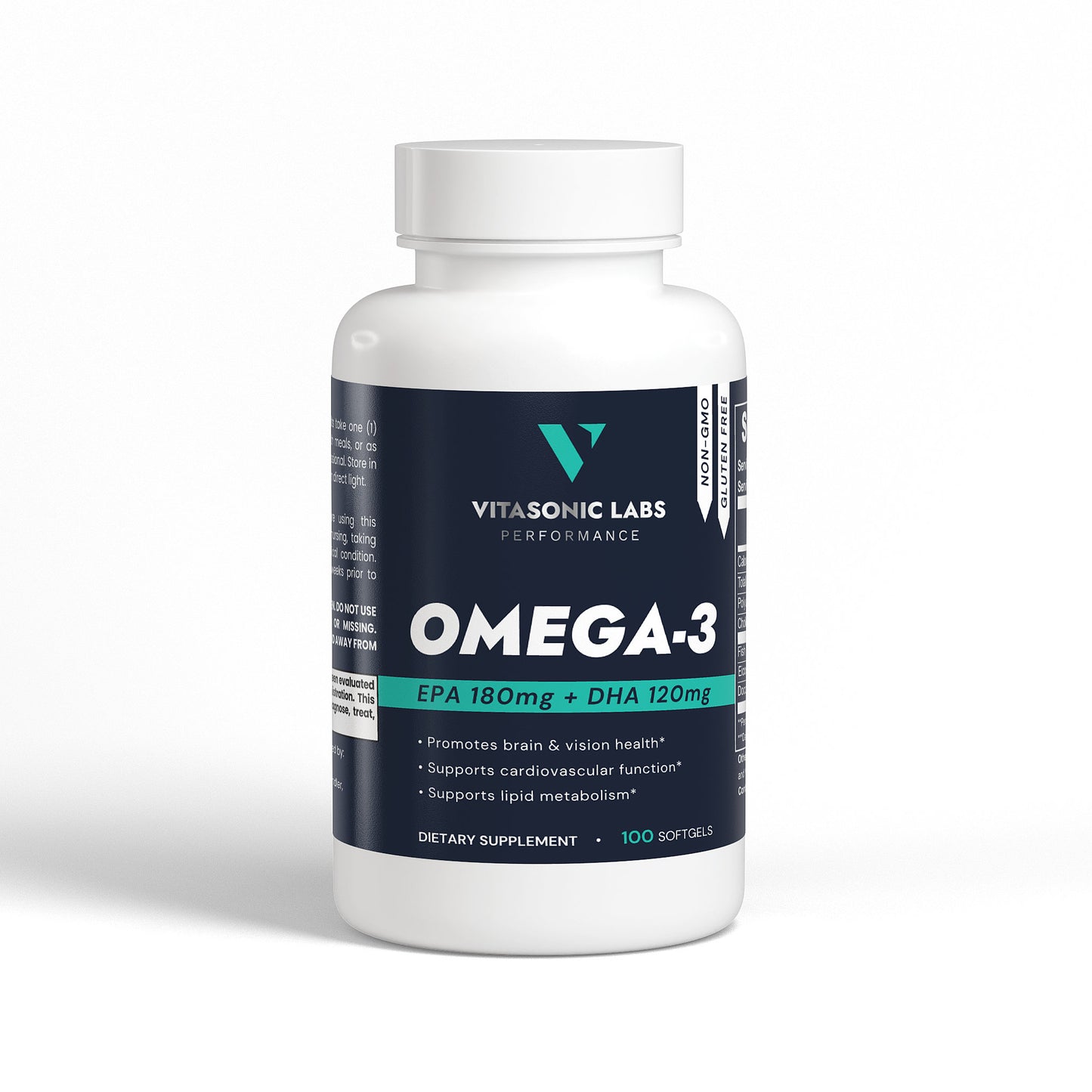 Vitasonic Labs Omega-3 EPA DHA fish oil supplement