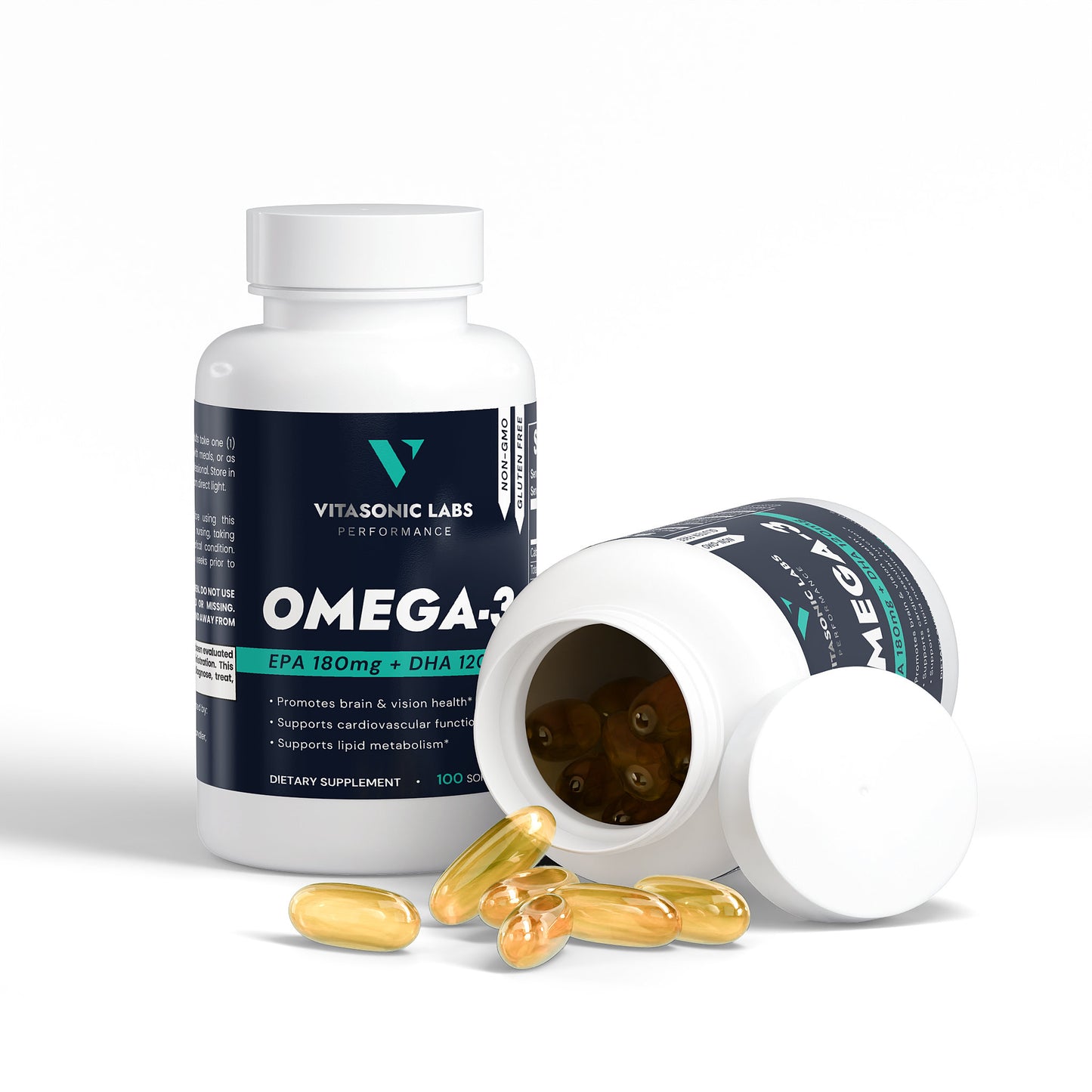 Vitasonic Labs Omega-3 EPA DHA fish oil supplement