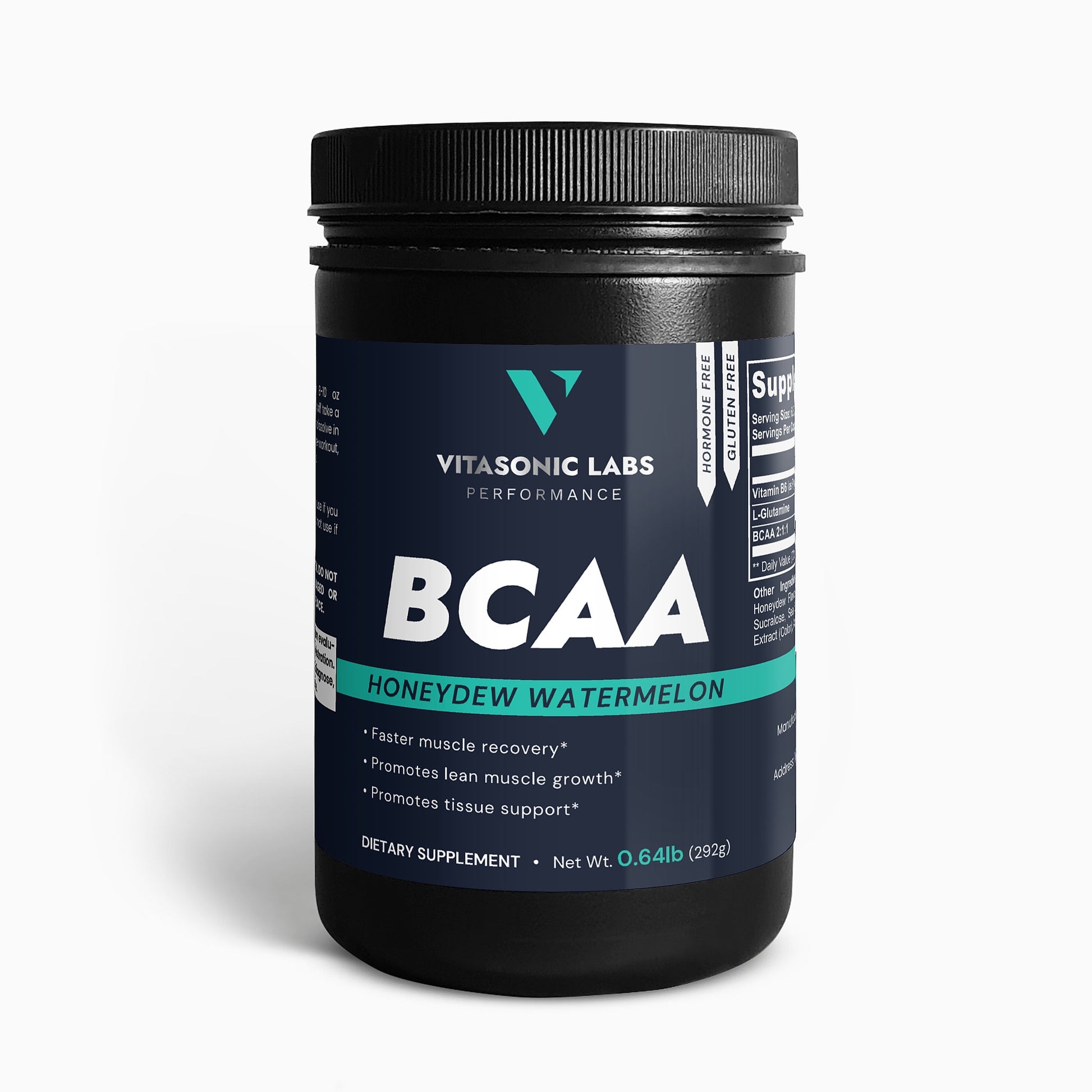 Vitasonic Labs BCAA Post Workout Powder Honeydew Watermelon