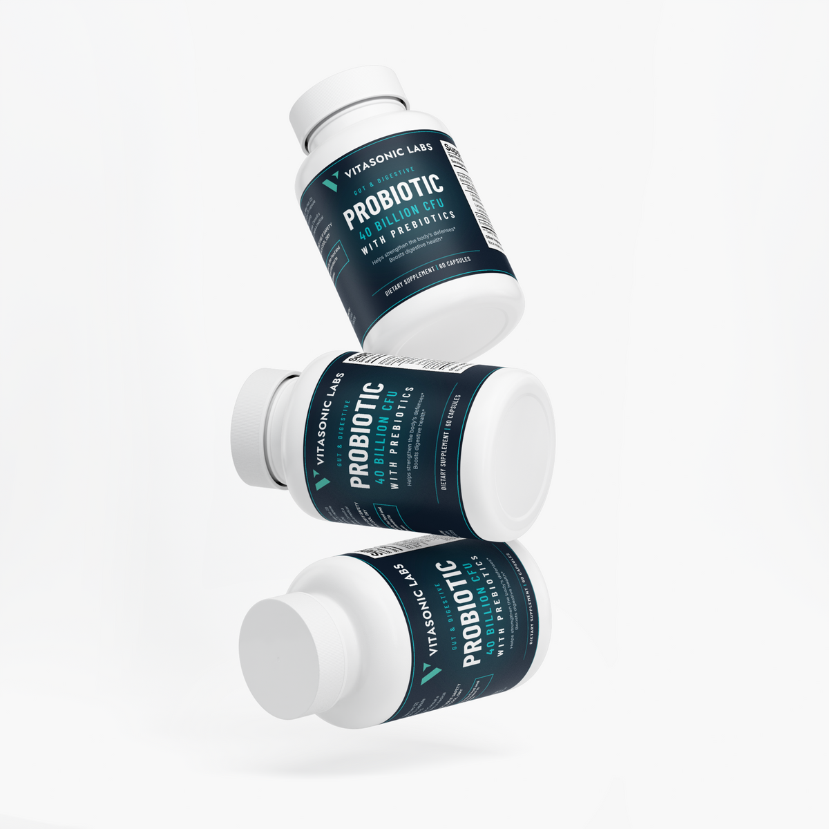 Vitasonic Labs Probiotic 40 Billion with Prebiotics