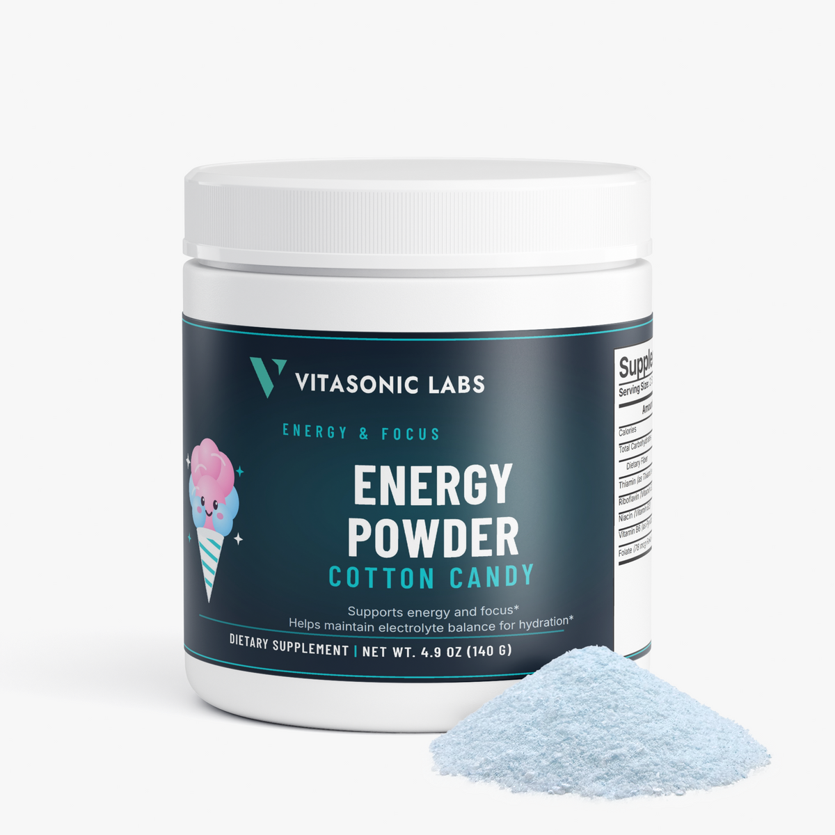 Vitasonic Labs Energy Powder (Cotton Candy)