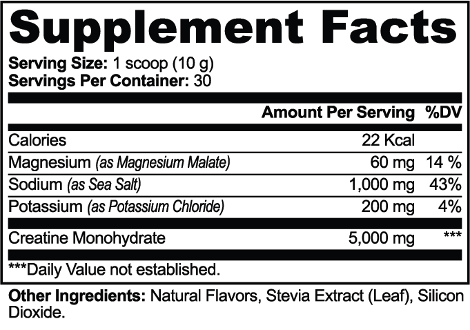 Vitasonic Labs Creatine Hydration Powder