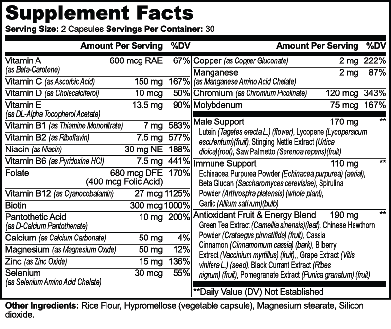 Vitasonic Labs Complete Multivitamin