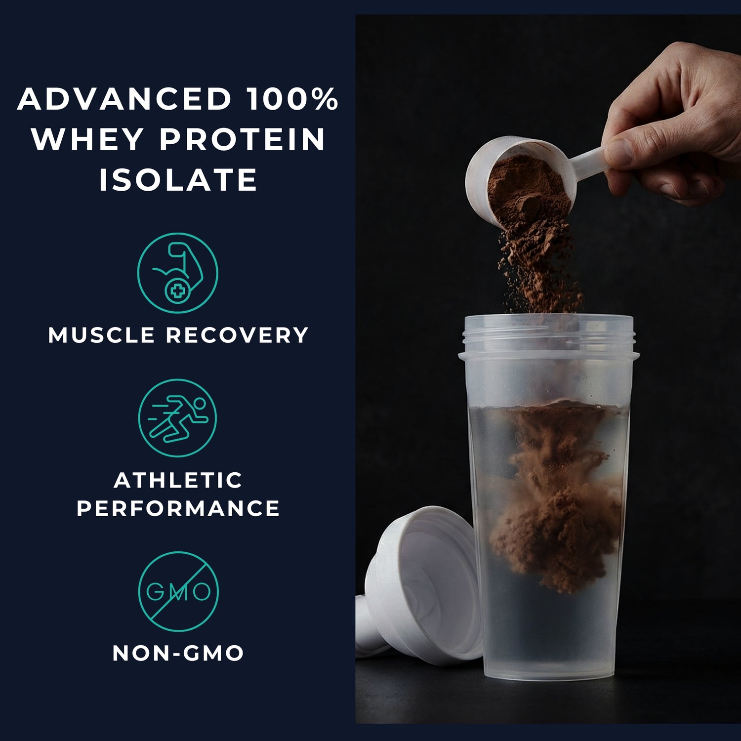 Vitasonic Labs Advanced 100% Whey Protein Isolate Chocolate powder