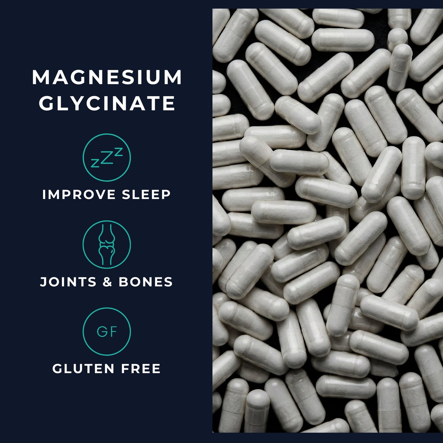 Vitasonic Labs Magnesium Glycinate supplement capsules