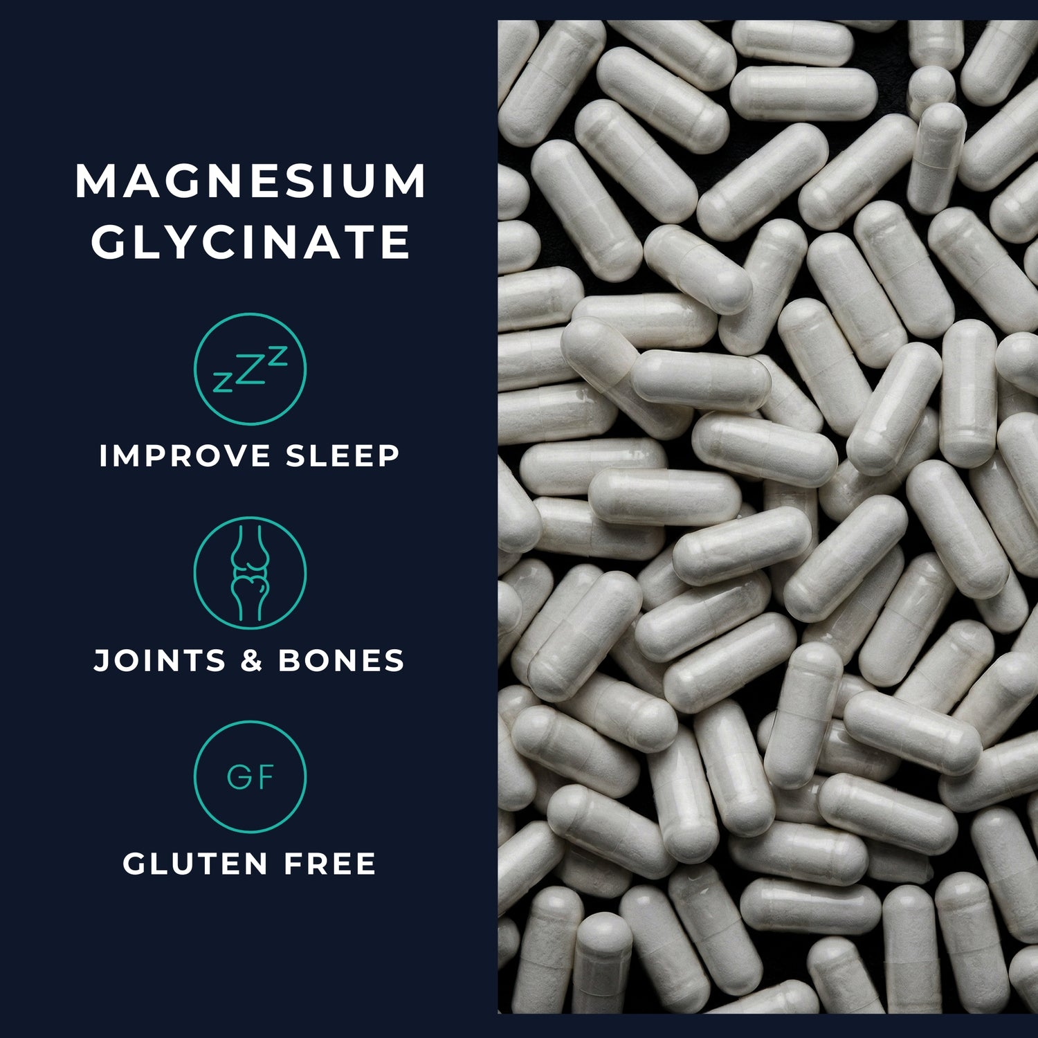 Vitasonic Labs Magnesium Glycinate supplement capsules
