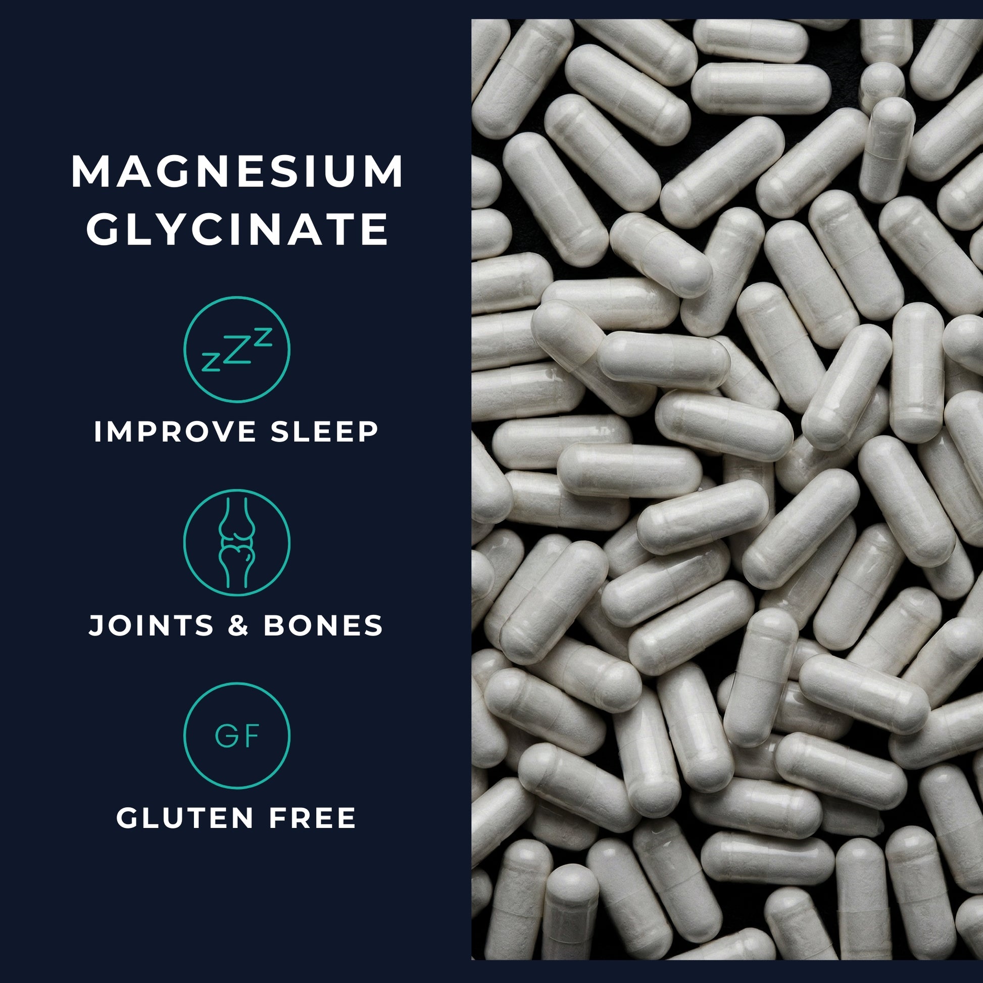 Vitasonic Labs Magnesium Glycinate supplement capsules