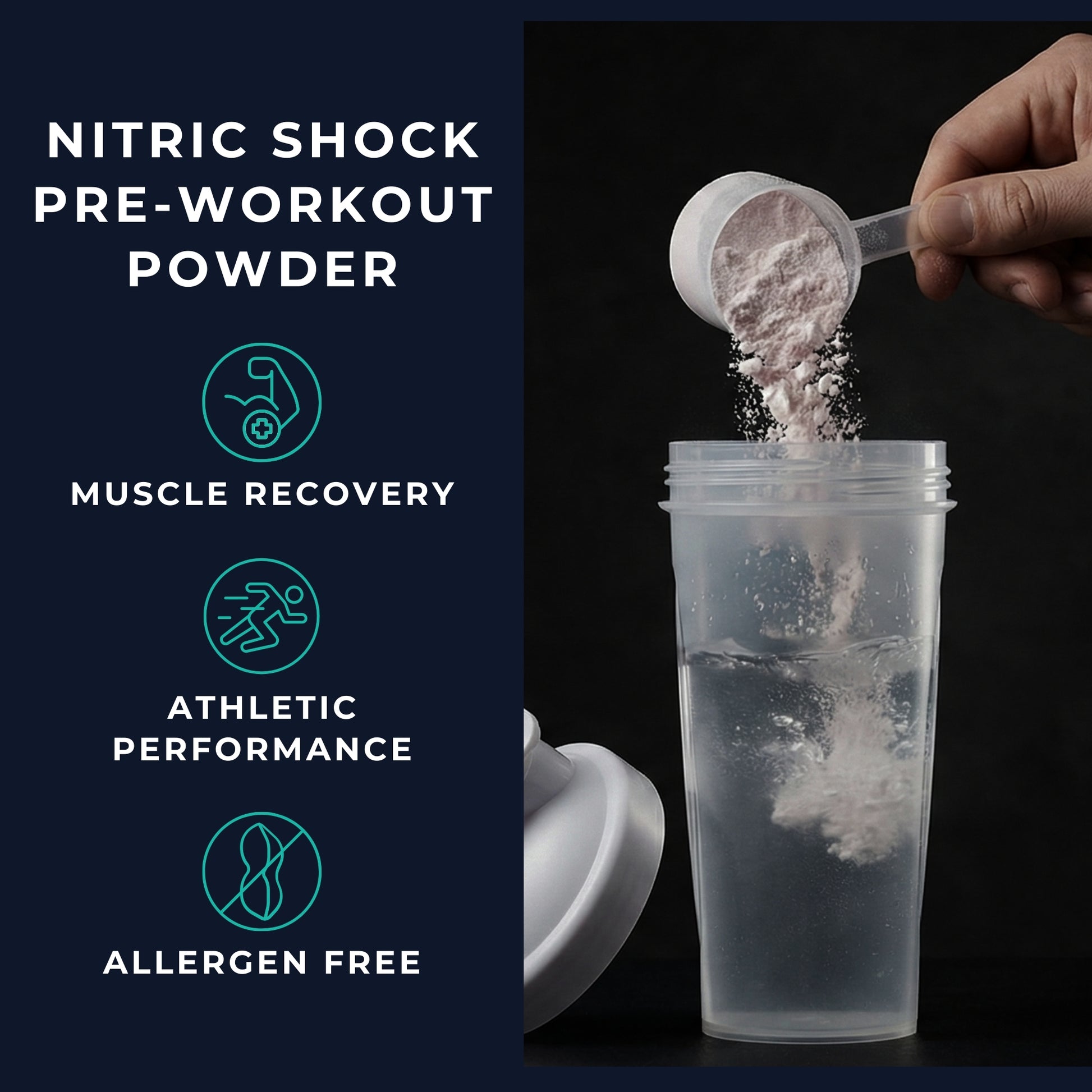 Vitasonic Labs Nitric Shock Pre-Workout Powder Fruit Punch