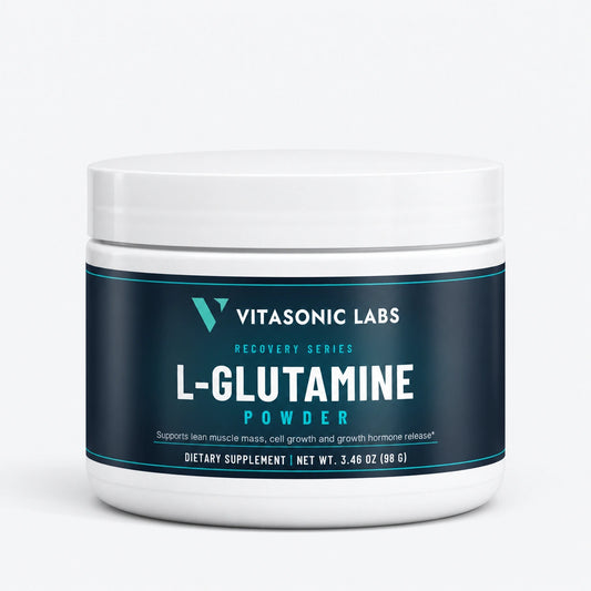 Vitasonic Labs L-Glutamine — front product packshot on a pale neutral background